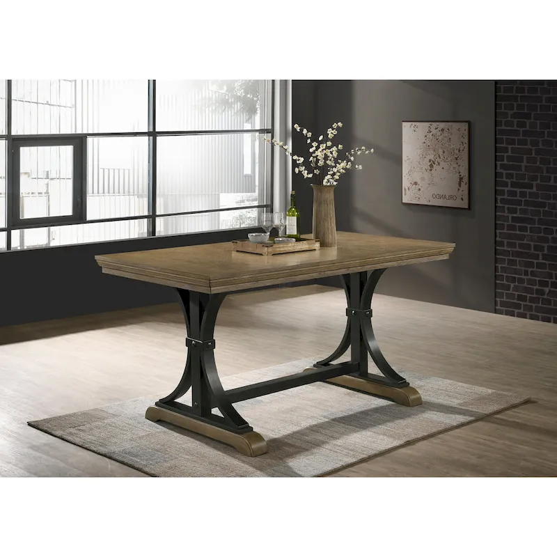 Birmingham Nailhead Driftwood Finish Counter Height Table