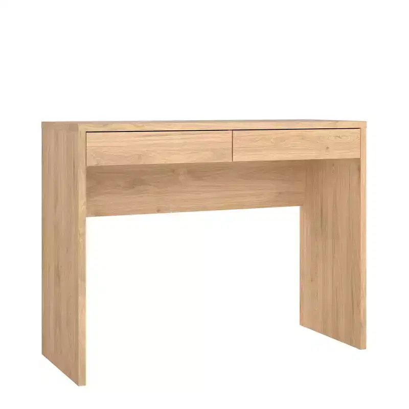 Tvilum, Wilbur Home Office Writing Desk with 2 Storage Drawer, Jackson Hickory