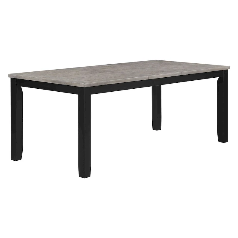 Centera Grey and Black 7-Piece Dining Table